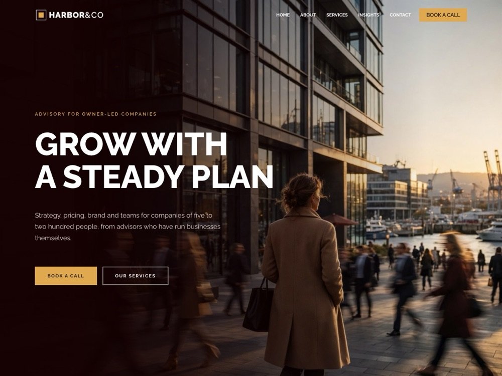 Business demo home page