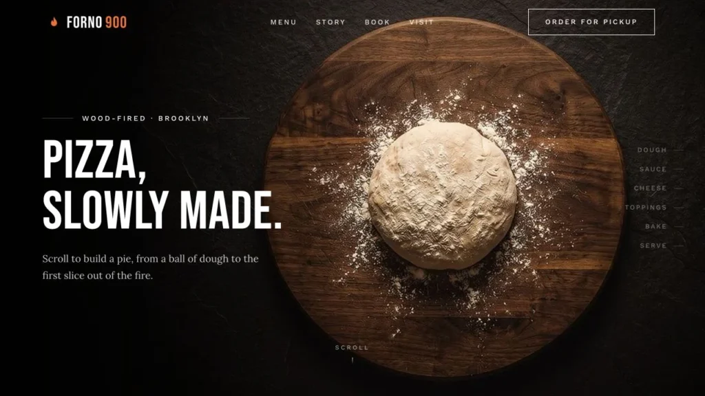 Forno 900 homepage preview